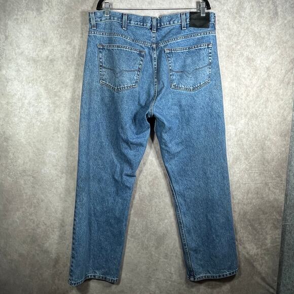 Harley Davidson Jeans Mens 38X30 Denim Bootcut Biker Motorcycle Cowboy Work USA - Picture 7 of 12